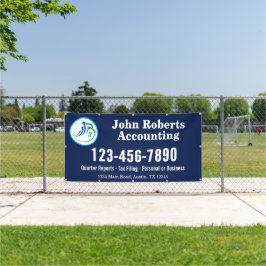 Modern Boekhouder Financieel Logo Bord Spandoek