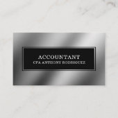 Modern boekhoudkundig professioneel Visitekaartje (Voorkant)