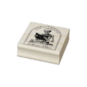 Modern Boeklezers Ex Libris Van De Bibliotheek Van Rubberstempel (Stempel)