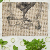 Modern  Boerderij Chicken frans land haan Theedoek (Gevouwen)