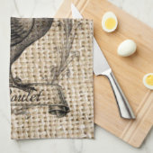 Modern  Boerderij Chicken frans land haan Theedoek (Quarter Fold)