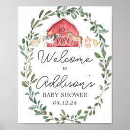 Modern Boerderij Welkom boerderij Welkomstwoord Po Poster