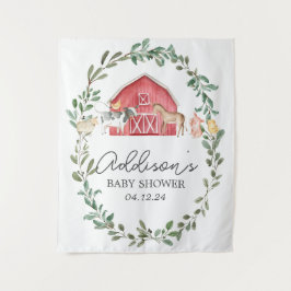 Modern boerderij welkomstbord boerderij Welkom Pos Wandkleed