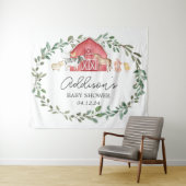 Modern boerderij welkomstbord boerderij welkomstpo wandkleed (In Situ (horizontaal))