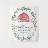 Modern Boerderij Welkomstteken boerderij Welkomstp Wandkleed (Voorkant)