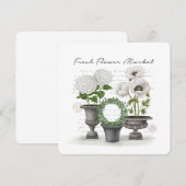 MODERN  BOERHOUSE WHITE GARDEN KAART (Voorkant / Achterkant)