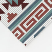 Modern Boheems rustiek Zuid-Western Koeienhuid Fleece Deken (Hoek)