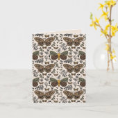 Modern Boheemse Mot Wilde Bloemen Abstract Patroon Kaart (Gele Bloem)