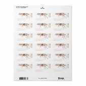 Modern Bohemen Weduwlabel Etiket (Full Sheet)