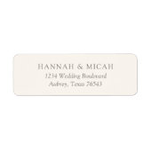 Modern Bohemen Weduwlabel Etiket (Voorkant)