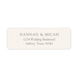 Modern Bohemen Weduwlabel Etiket