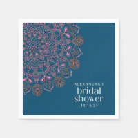 Modern Bohemian Blue Mandala Vrijgezellenfeest Aan