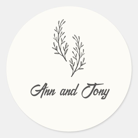 Modern Bohemian Desert Romance | Stickers (Voorkant)