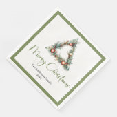 Modern Bohemian Earthy Neutral Christmas Napkins Servet (Hoek)