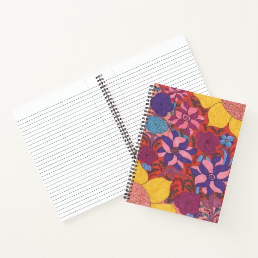 Modern Bohemian Floral Notitieboek (Binnen)