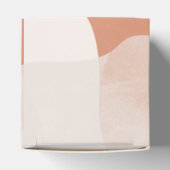 Modern Bohemian Terracotta Abstracte bruiloft Bedankdoosjes (Bovenkant)