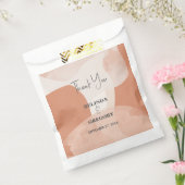 Modern Bohemian Terracotta Abstracte bruiloft Bedankzakje (Gezegeld)