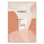 Modern Bohemian Terracotta Abstracte bruiloft Kaart (Achterkant)