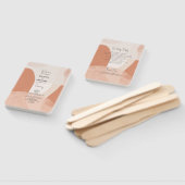 Modern Bohemian Terracotta Wedding Programme Handwaaier (Niet-gemonteerd)