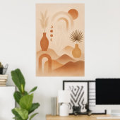 Modern Bohemian Wall Art Poster (Thuiskantoor)