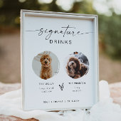 Modern Boho 2 Foto Hond Signature Drank  Poster