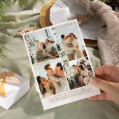 Modern Boho 8 Foto Kerstmis Nieuwjaar Kaart