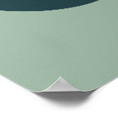 Modern Boho Abstract Botanische Bloem Poster (Hoek)