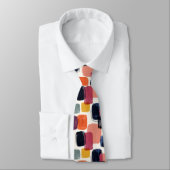 Modern Boho Abstract Brushstroke -Bold Retro Color Stropdas (Gebonden)