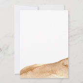 Modern Boho Abstract Desert Baby shower Bedankkaart (Achterkant)