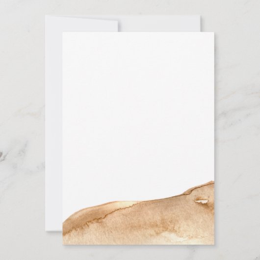 Modern Boho Abstract Desert Baby shower Bedankkaart (Achterkant)