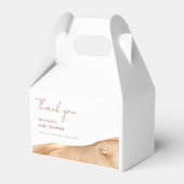 Modern Boho Abstract Desert Baby shower dank u Bedankdoosjes (Achterkant)