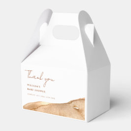 Modern Boho Abstract Desert Baby shower dank u Bedankdoosjes