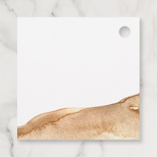 Modern Boho Abstract Desert Baby shower dank u Bedankjes Labels (Achterkant)