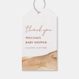 Modern Boho Abstract Desert Baby shower dank u Cadeaulabel