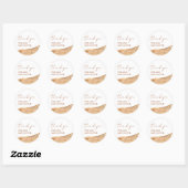 Modern Boho Abstract Desert Baby shower dank u Ronde Sticker (Vel)
