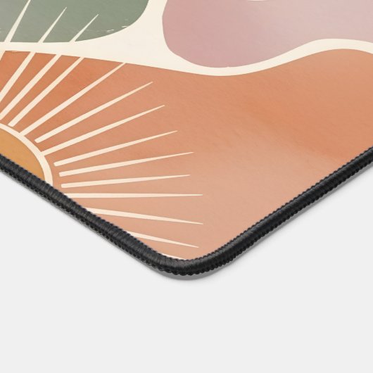 Modern Boho Abstract Earth Tones Bureaumat (Hoek)