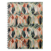 Modern Boho Abstract | Monogram Notitieboek Journa (Voorkant)