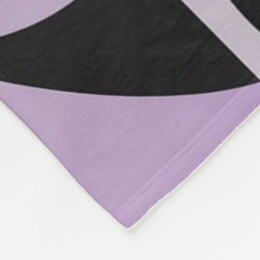 Modern Boho Abstract Purple Fleece Deken (Hoek)