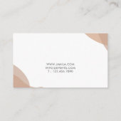 Modern Boho Abstract Visitekaartje (Achterkant)