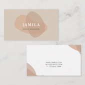 Modern Boho Abstract Visitekaartje (Voorkant / Achterkant)
