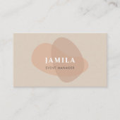 Modern Boho Abstract Visitekaartje (Voorkant)