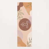Modern Boho Abstract Vrouwelijk Yogamat (Voorkant)
