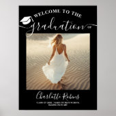 Modern Boho Afstuderen Welkom Fototeken Poster (Voorkant)