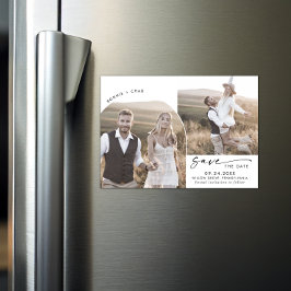 Modern Boho Arch 2 Foto Opslaan Datum Magnetische Uitnodiging