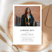 Modern Boho Arch 2 Photos Graduation Folie Uitnodiging