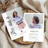 Modern Boho Arch 2 Photos Graduation Kaart