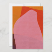 Modern Boho Arch Abstracte Graduation Party Kaart (Achterkant)