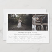 Modern Boho Arch Afstuderen Multi Foto Afstuderen Aankondiging (Achterkant)