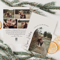 Modern Boho Arch Beige Happiest Feestdagen 5 Foto