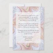Modern Boho Arch Blue Holiday Greeting Kaart (Achterkant)